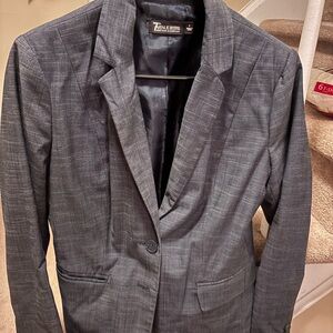 New York & Company Gray/Blue  Blazer